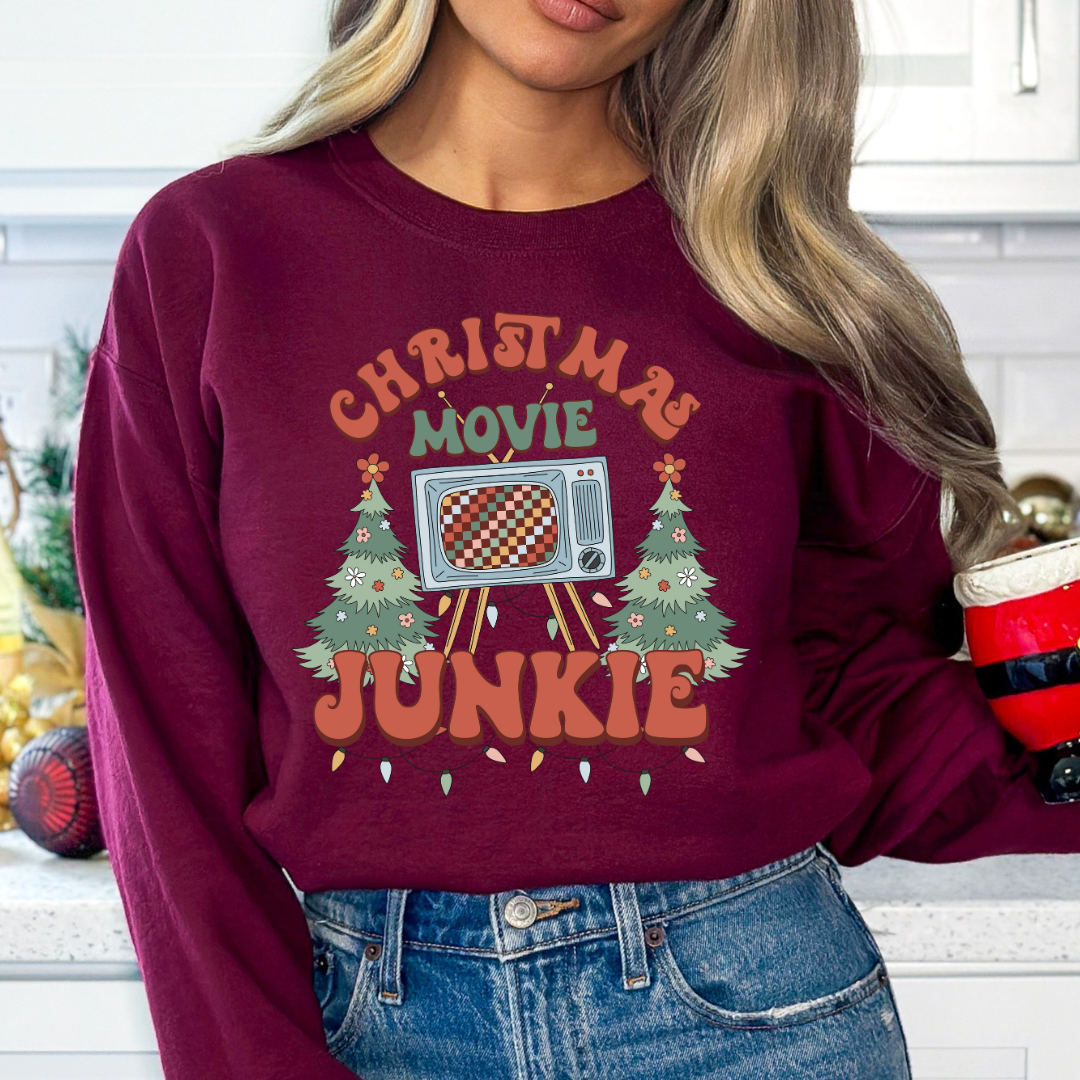 Christmas Movie Junkie  - DTF TRANSFER New Design