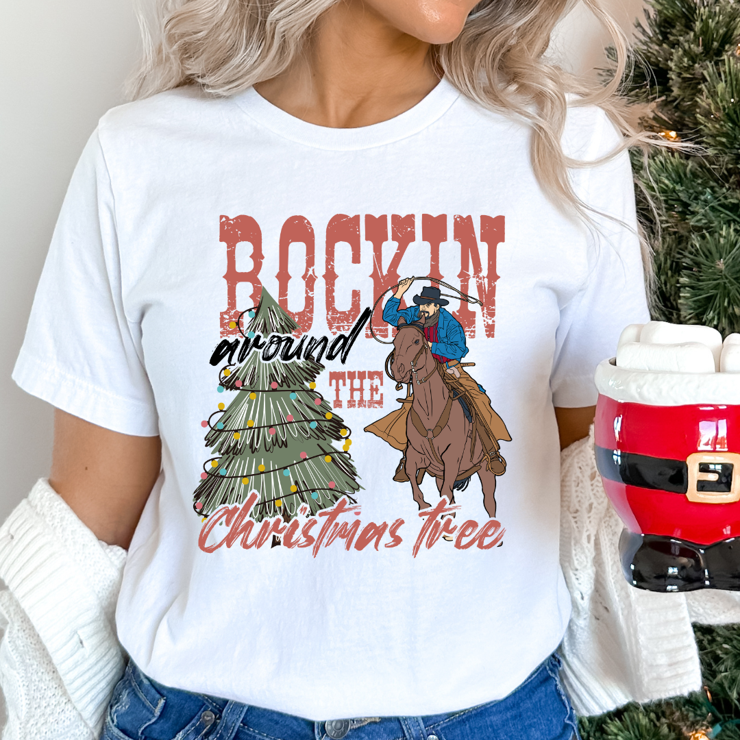 Rockin Around The Christmas Tree  - DTF TRANSFER New Design