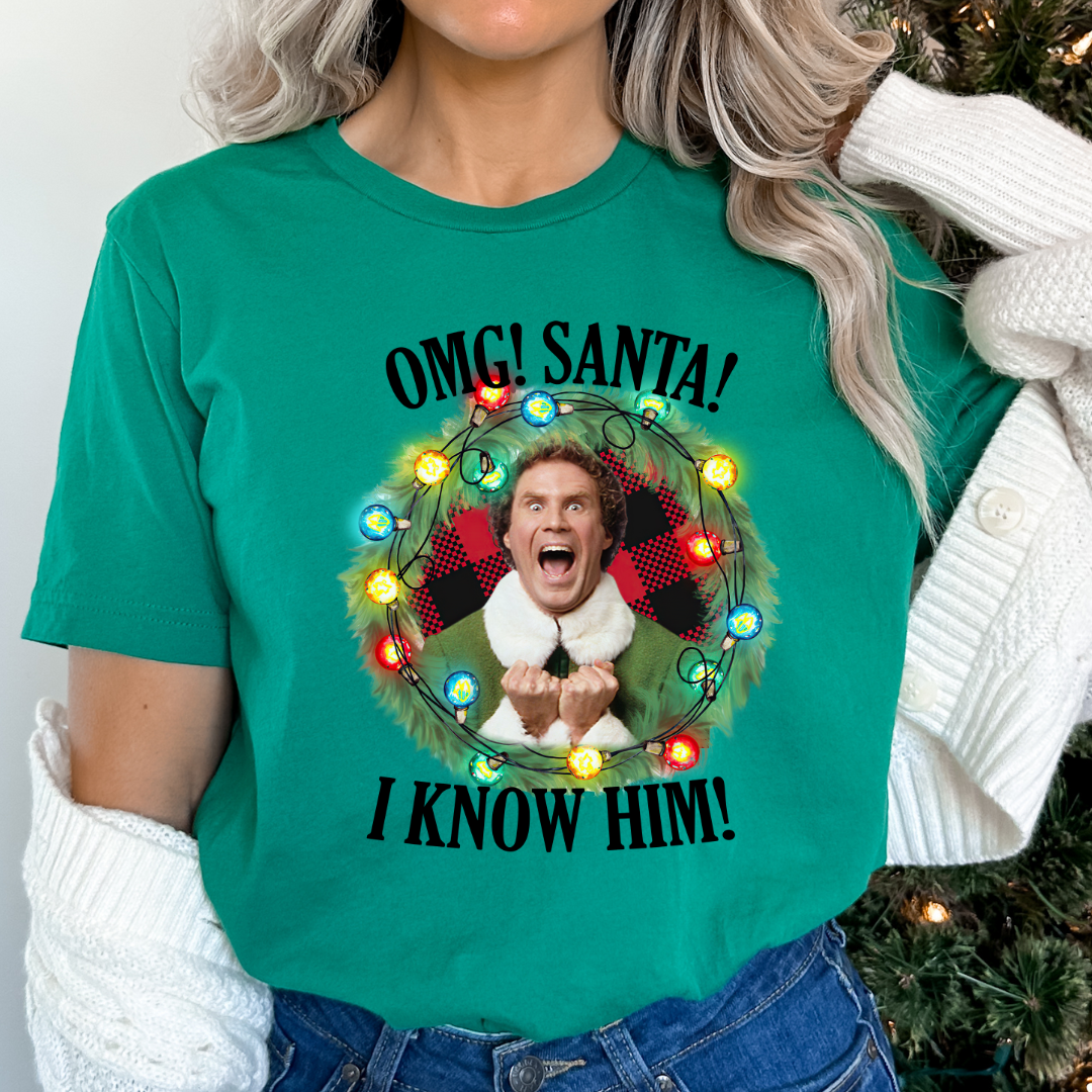 OMG Santa I Know Him Relaxed Unisex Tee