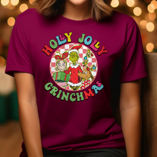 Holly Jolly Grinchmas Relaxed Unisex Tee