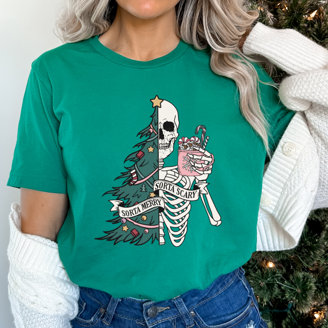 Sorta Merry Sorta Scary Relaxed Unisex Tee