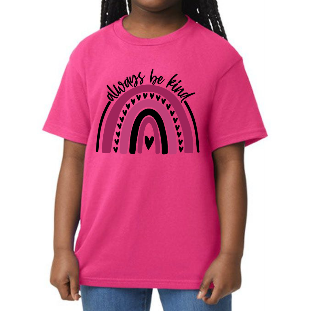 Kids Always Be Kind Pink T- Shirt