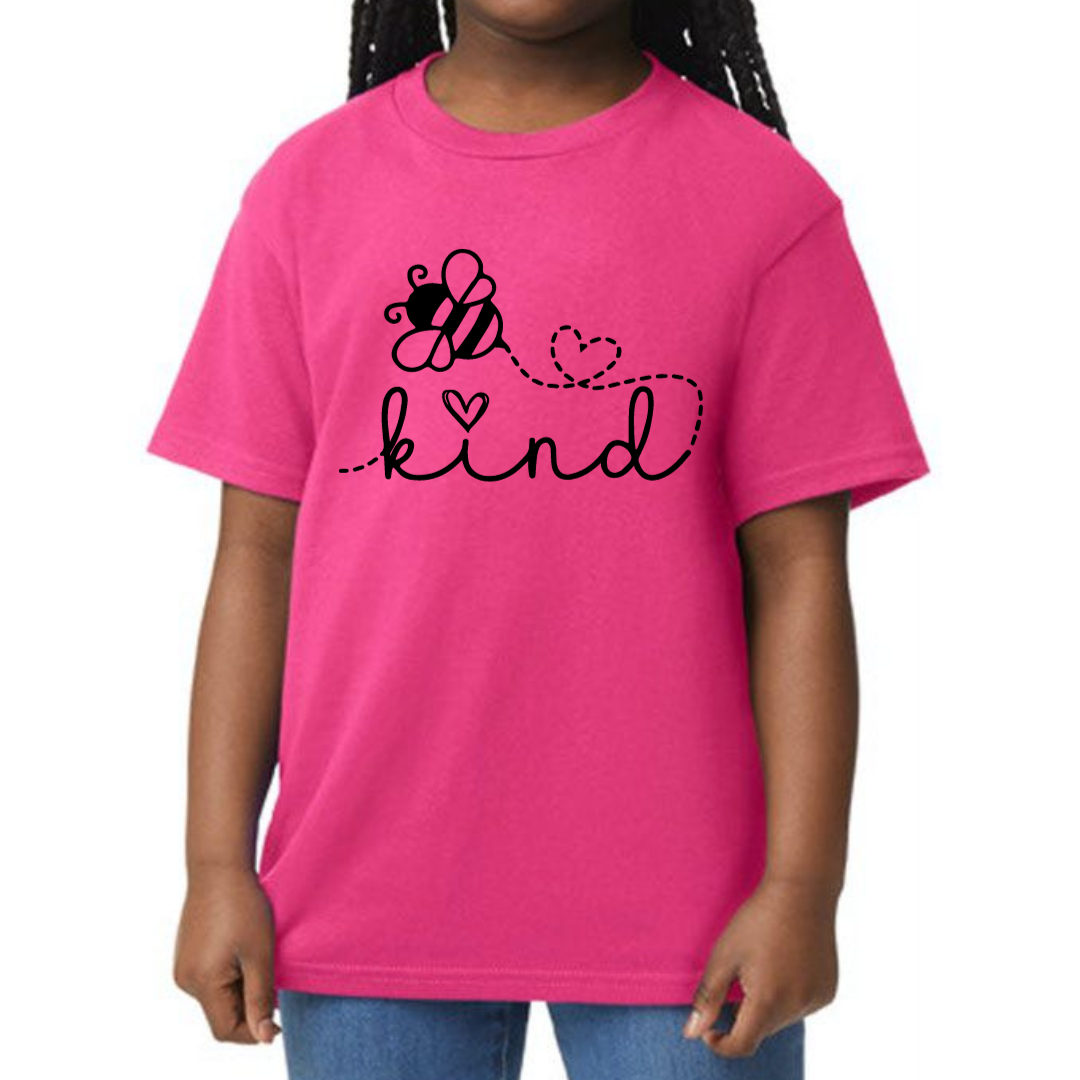 Kids Bee Kind Pink T- Shirt