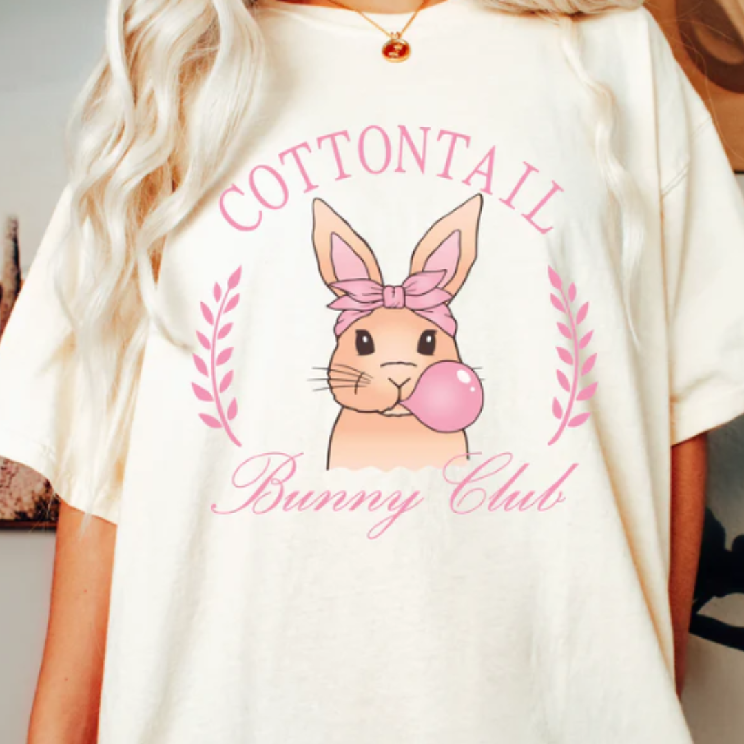 Cottontail Bunny Club READY TO PRESS DTF TRANSFER