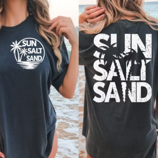 Sun Salt Sand Front Pocket + Back  READY TO PRESS DTF TRANSFER
