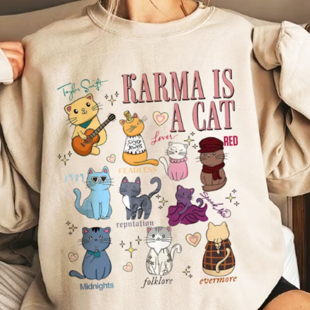 Karma is a Cat - DTF TRANSFER New Design