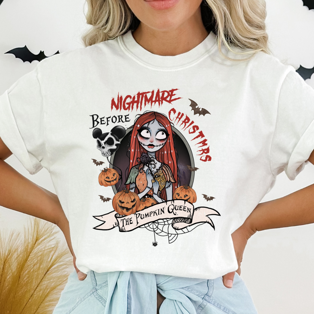 NIGHTMARE BEFORE CHRISTMAS PUMPKIN QUEEN READY TO PRESS DTF TRANSFER