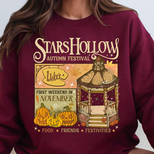 Stars Hollow Autumn Festival Wht - DTF TRANSFER New Design