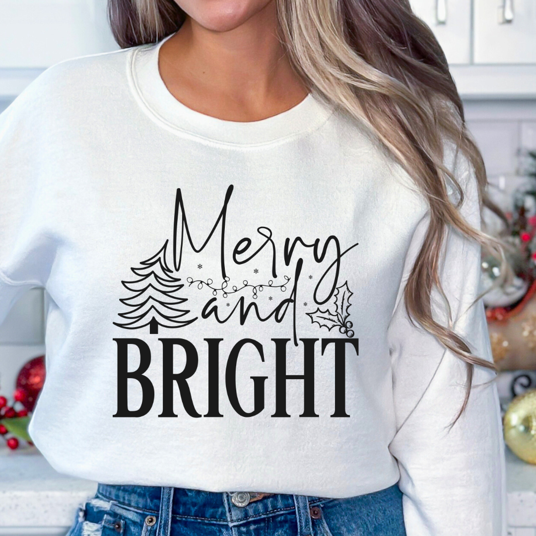 Merry And Bright DTF TRANSFER