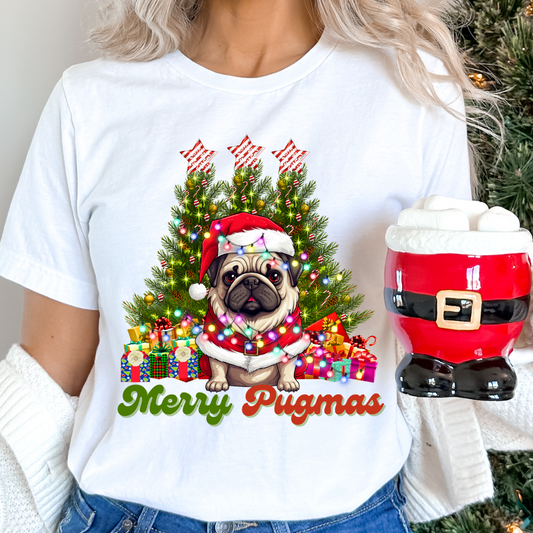 Merry Pugmas DTF TRANSFER