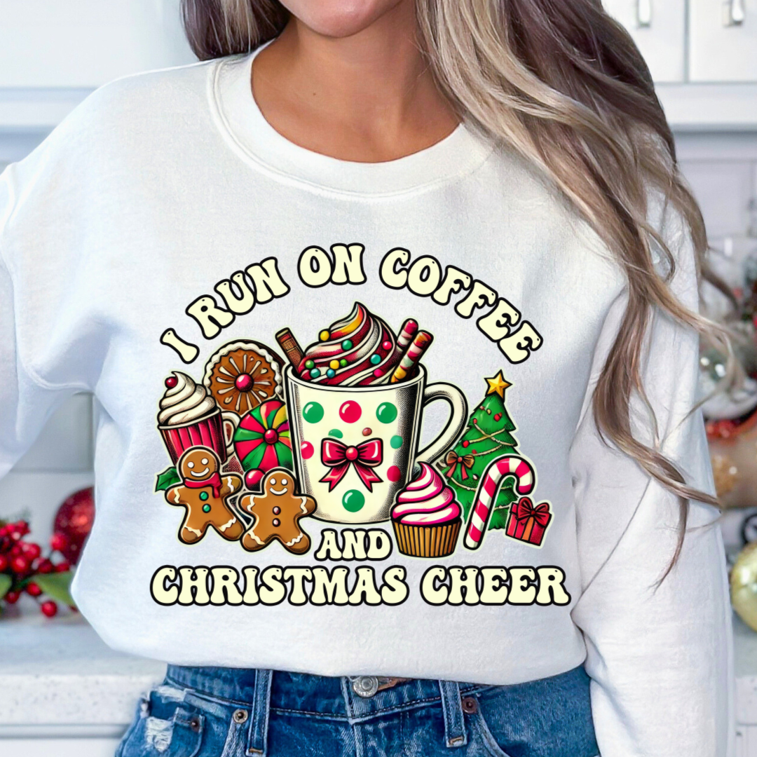 Coffee and Christmas Cheer DTF TRANSFER