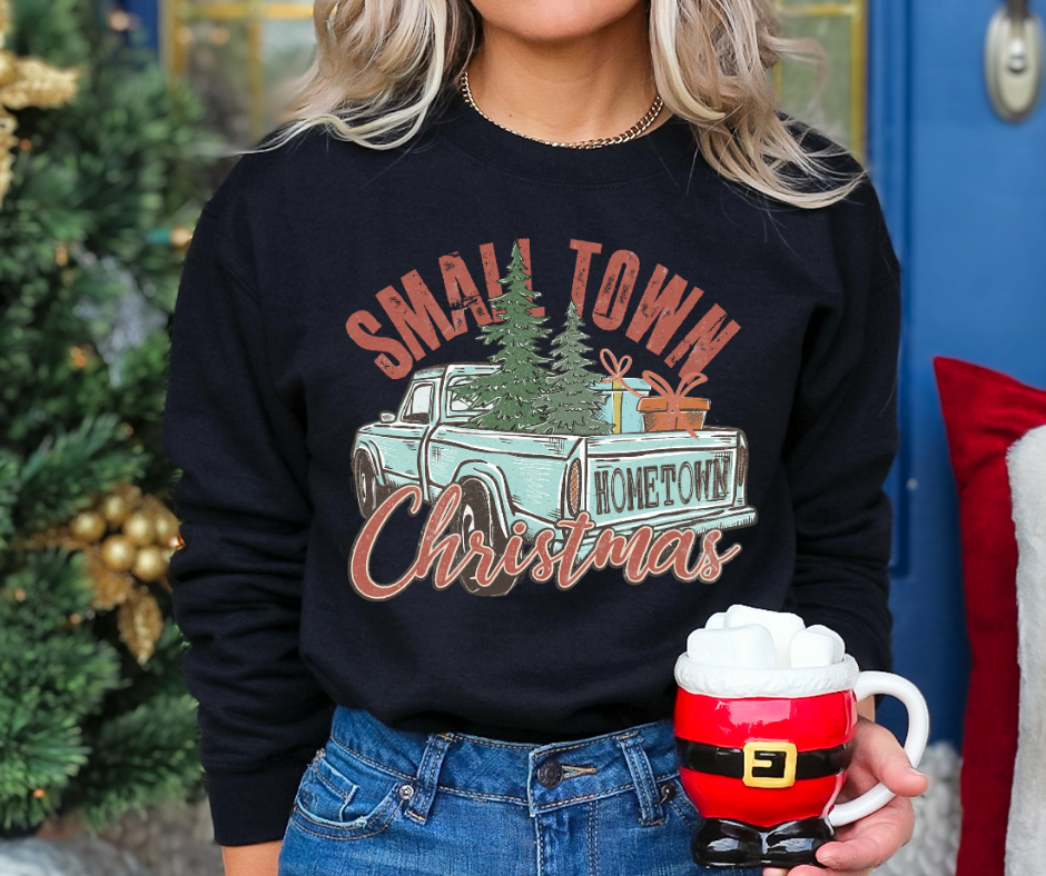 Small Town Christmas - DTF TRANSFER New Design