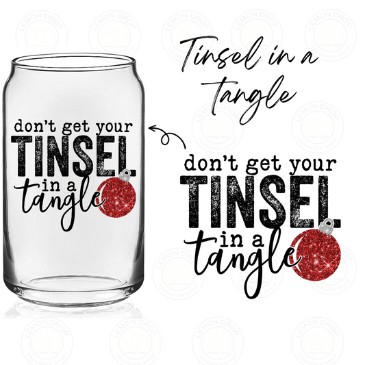 Tinsel in a Tangle DOUBLE-SIDED UV DTF STICKER