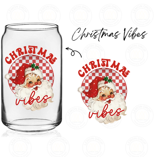 Christmas Vibes DOUBLE-SIDED UV DTF STICKER