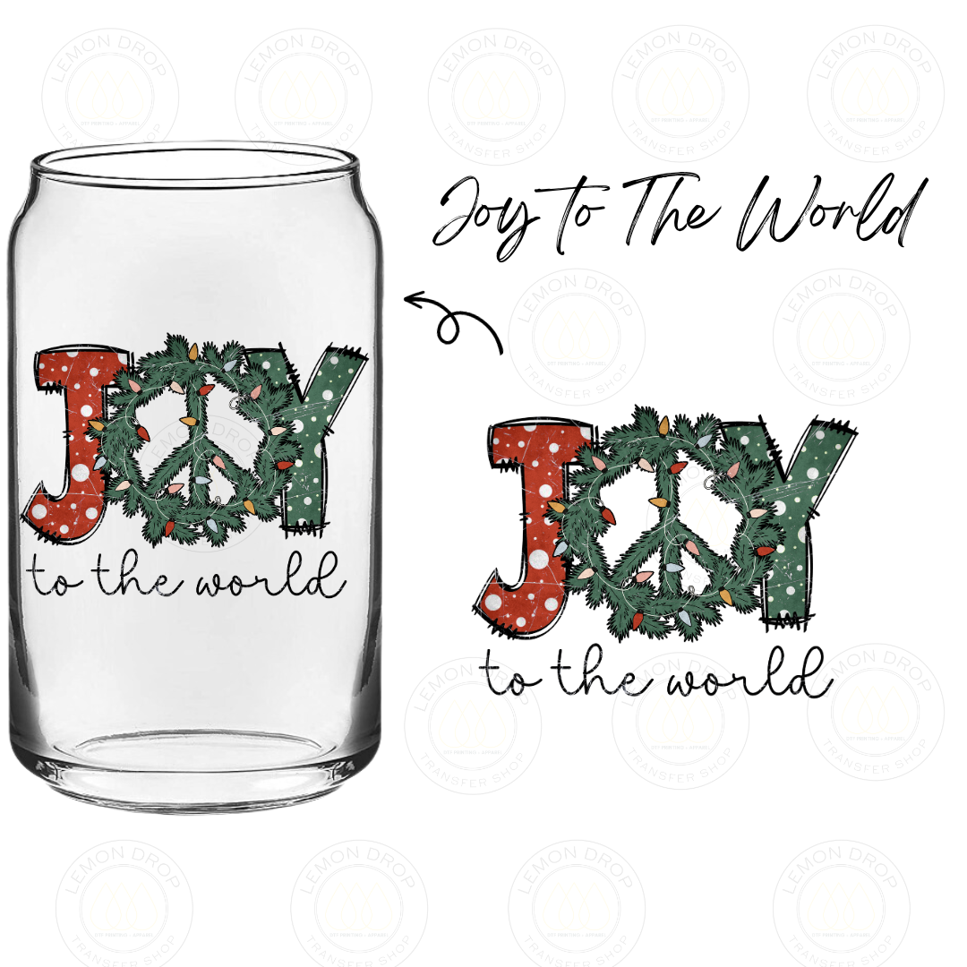 Joy to The World UV DTF STICKER