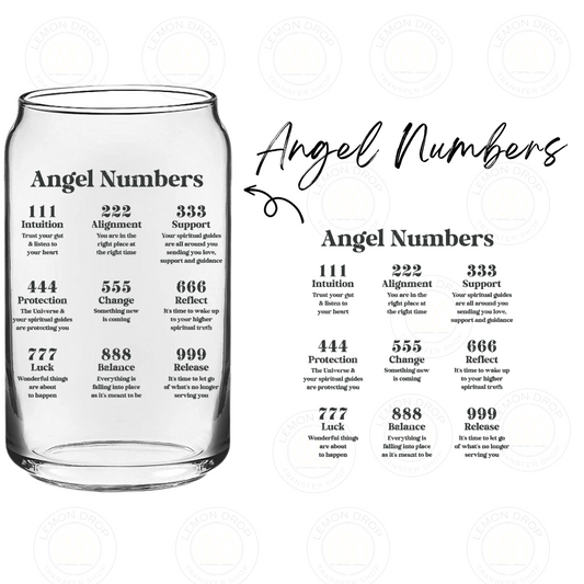 Angel Numbers UV DTF STICKER