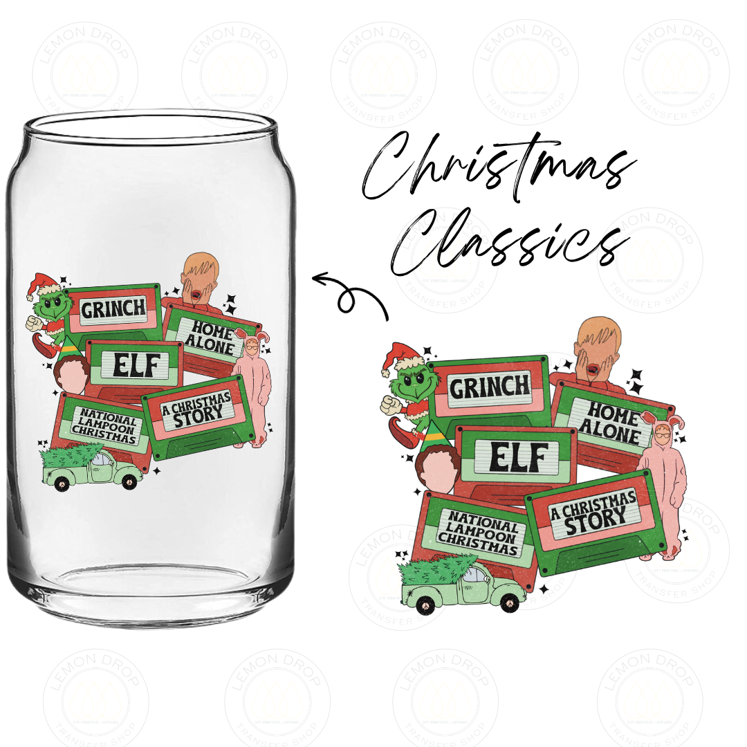 Christmas Classics UV DTF STICKER – Lemon Drop Transfer Shop