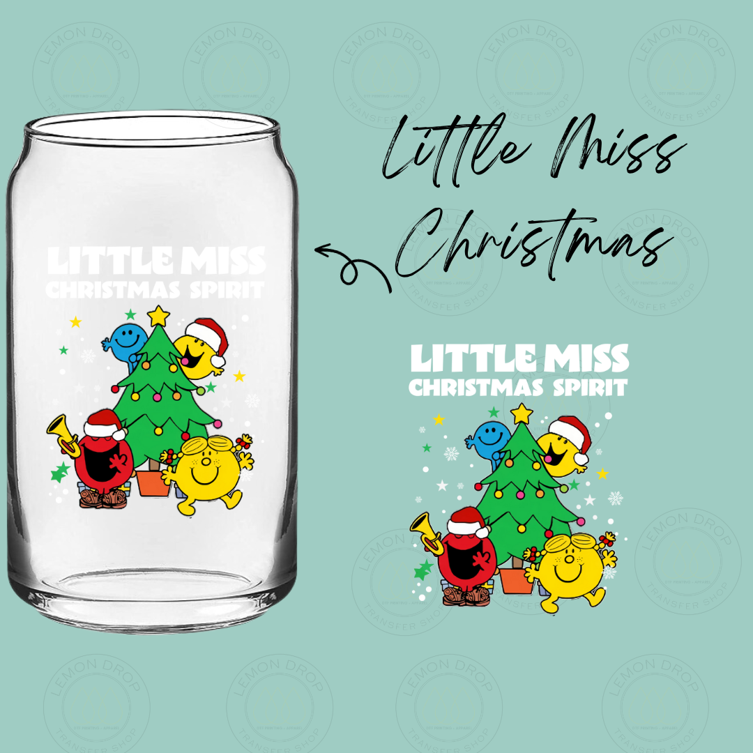 Little Miss Christmas UV DTF STICKER