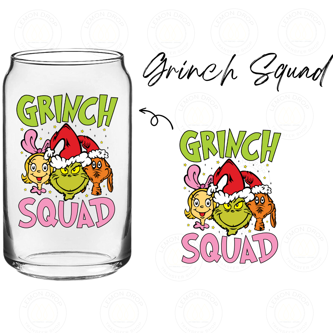 Grinch Squad UV DTF STICKER