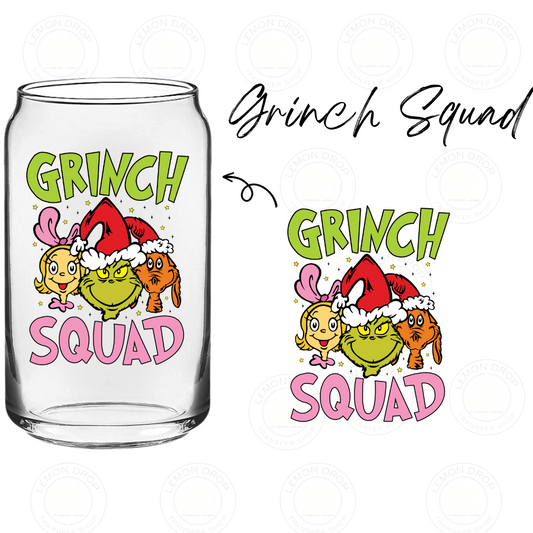 Grinch Squad UV DTF STICKER