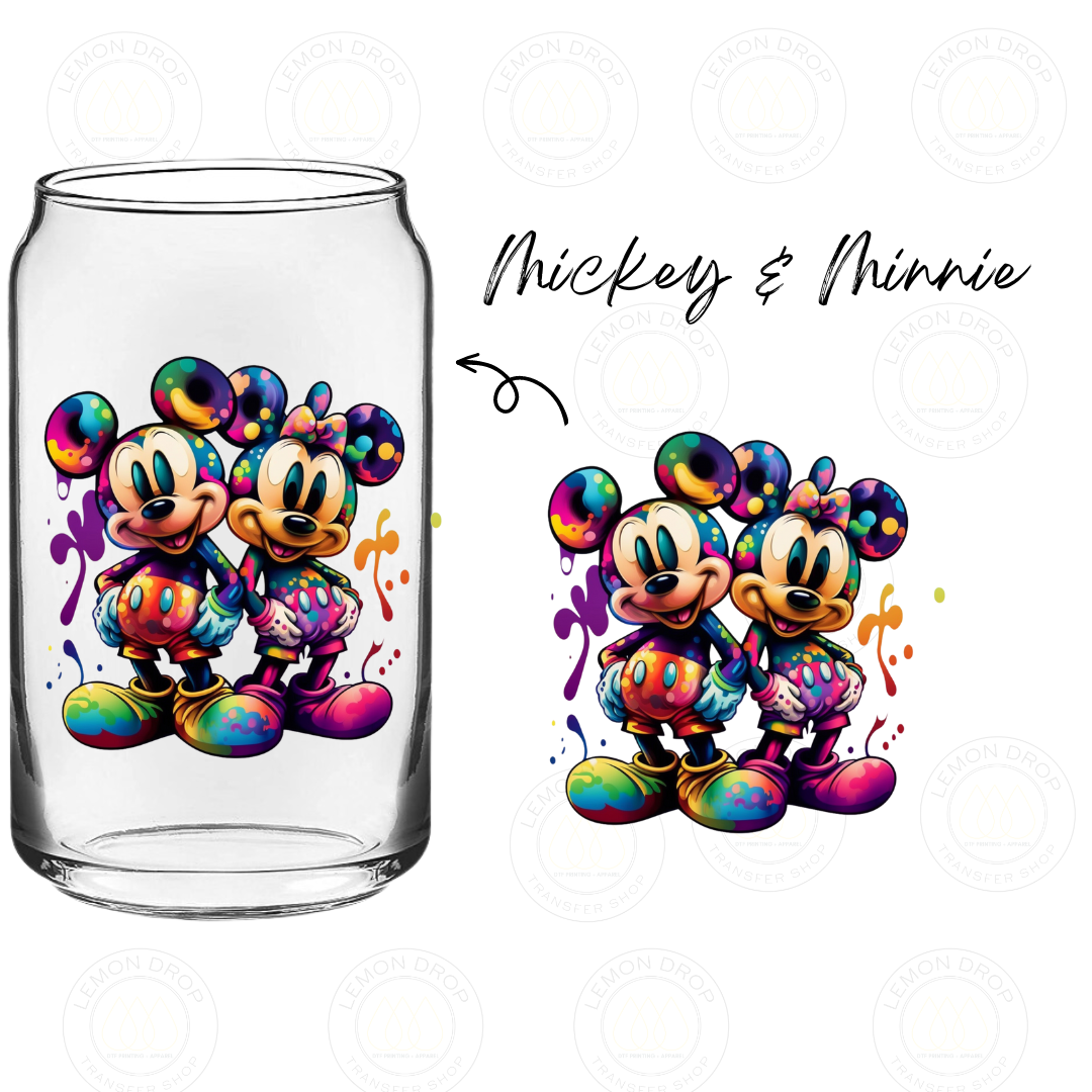Mickey & Minnie UV DTF STICKER