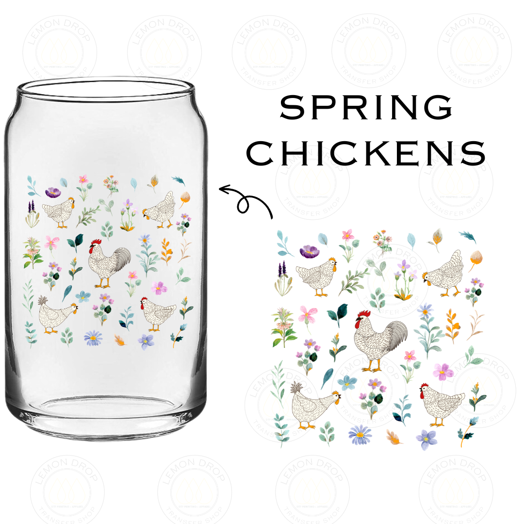 Spring Chickens UV DTF STICKER