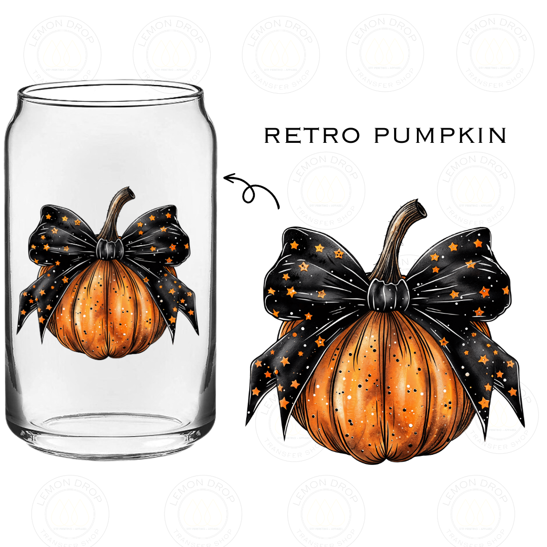 Retro Pumpkin UV DTF STICKER