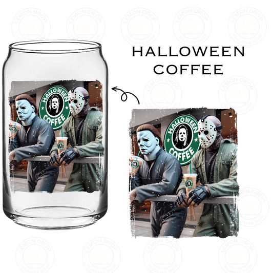 HALLOWEEN COFFEE UV DTF STICKER