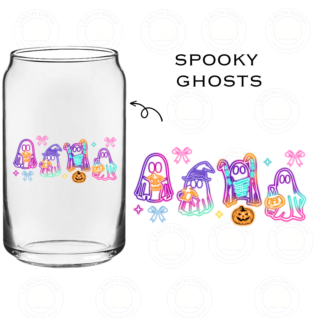 SPOOKY GHOSTS UV DTF STICKER