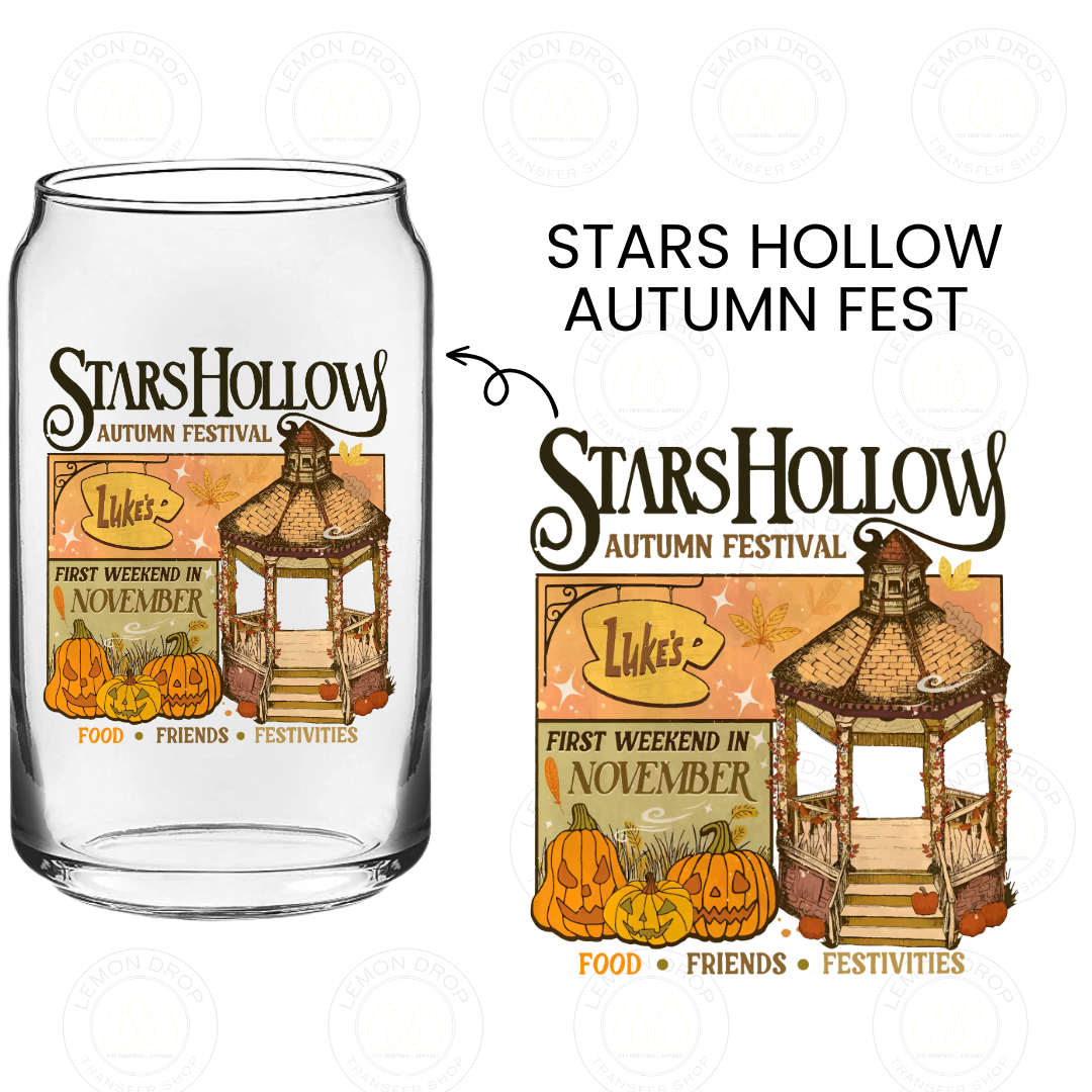 STARS HOLLOW AUTUMN FEST  UV DTF STICKER