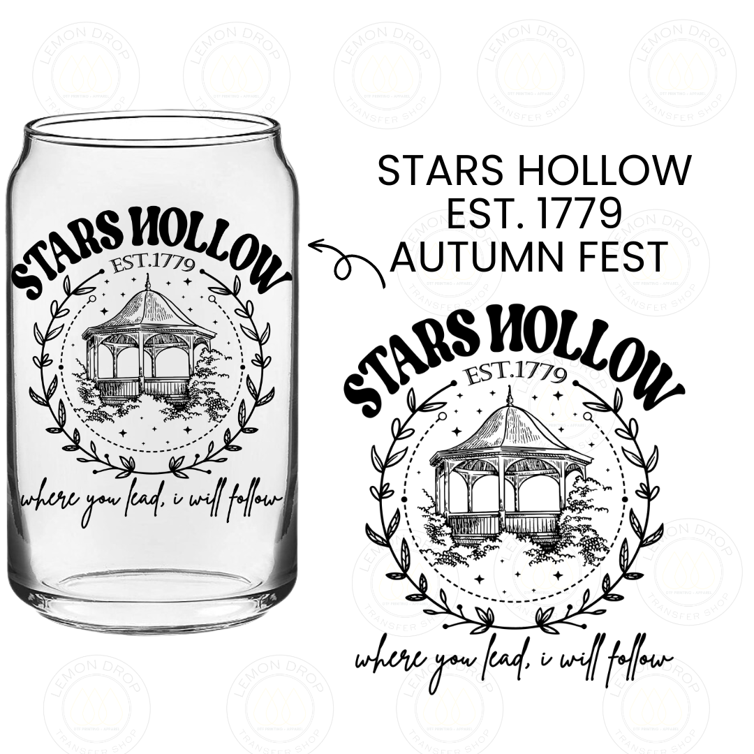 STARS HOLLOW EST. 1779 AUTUMN FEST  UV DTF STICKER