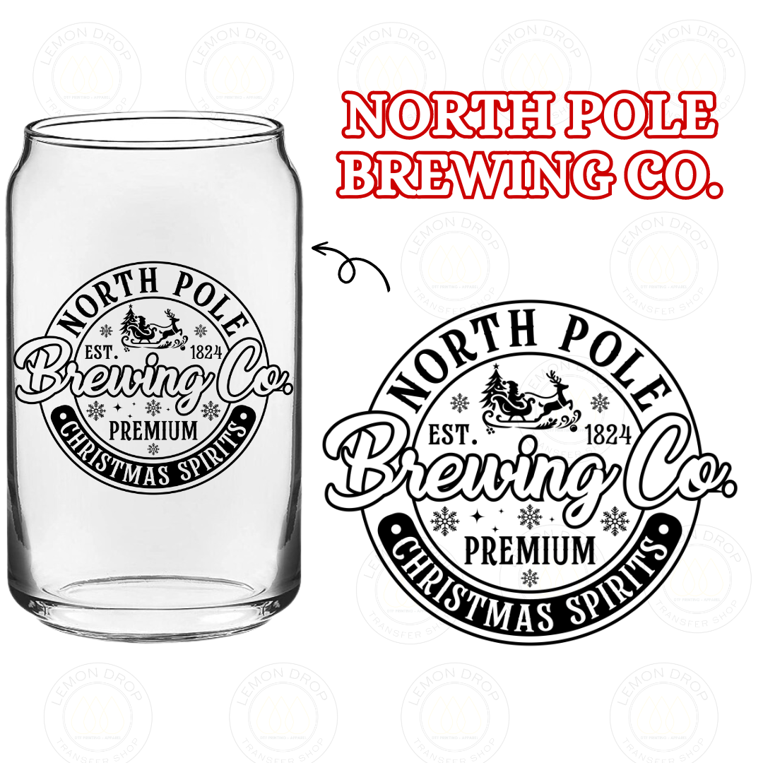 NORTH POLE BREWING CO. DOUBLE-SIDED UV DTF STICKER