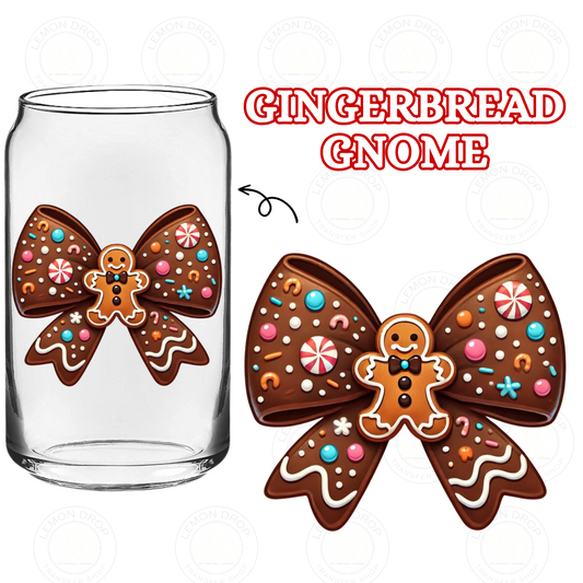 GINGERBREAD GNOME DOUBLE-SIDED UV DTF STICKER