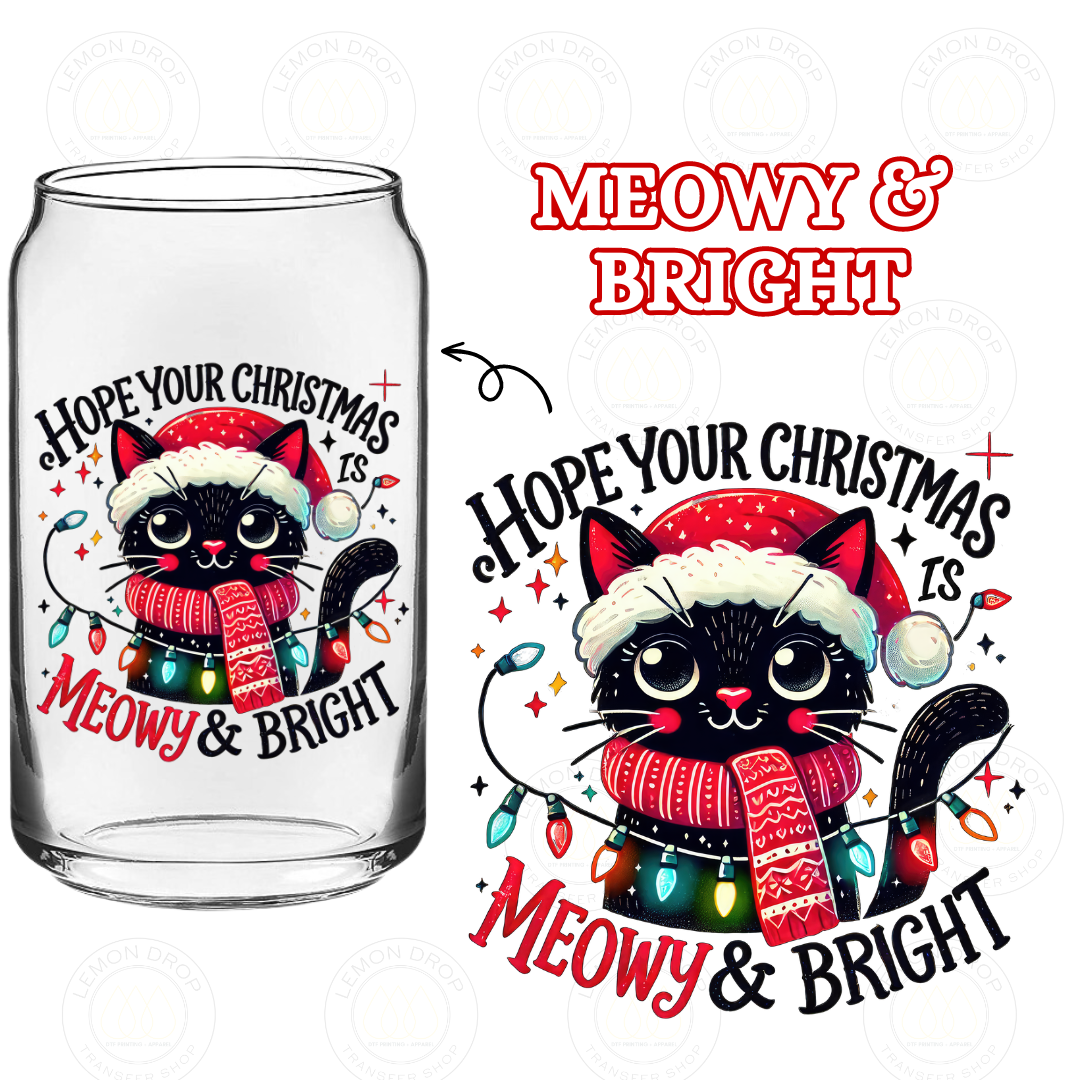 MEOWY & BRIGHT DOUBLE-SIDED UV DTF STICKER