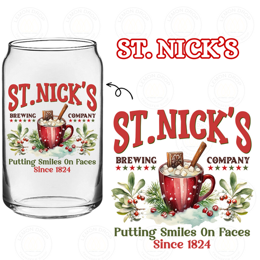 ST. NICK’S GLISTEN DOUBLE-SIDED UV DTF STICKER