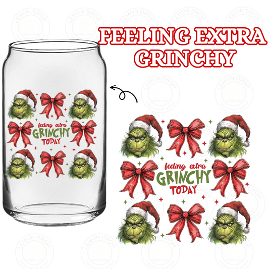 FEELING EXTRA GRINCHY DOUBLE-SIDED UV DTF STICKER