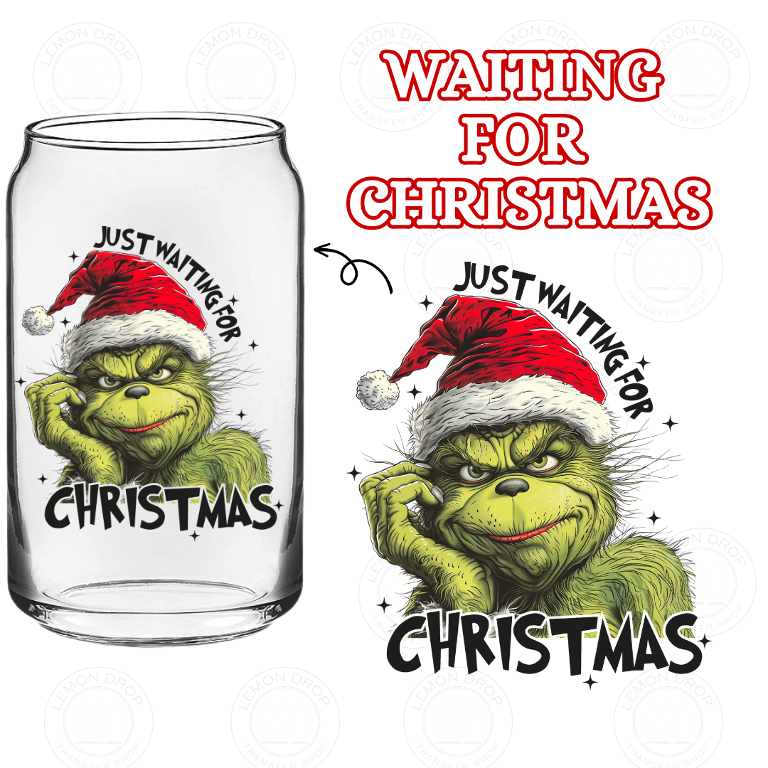 WAITING FOR CHRISTMAS DOUBLE-SIDED UV DTF STICKER