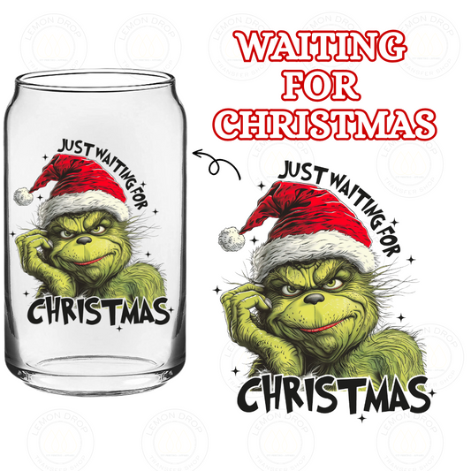 WAITING FOR CHRISTMAS DOUBLE-SIDED UV DTF STICKER