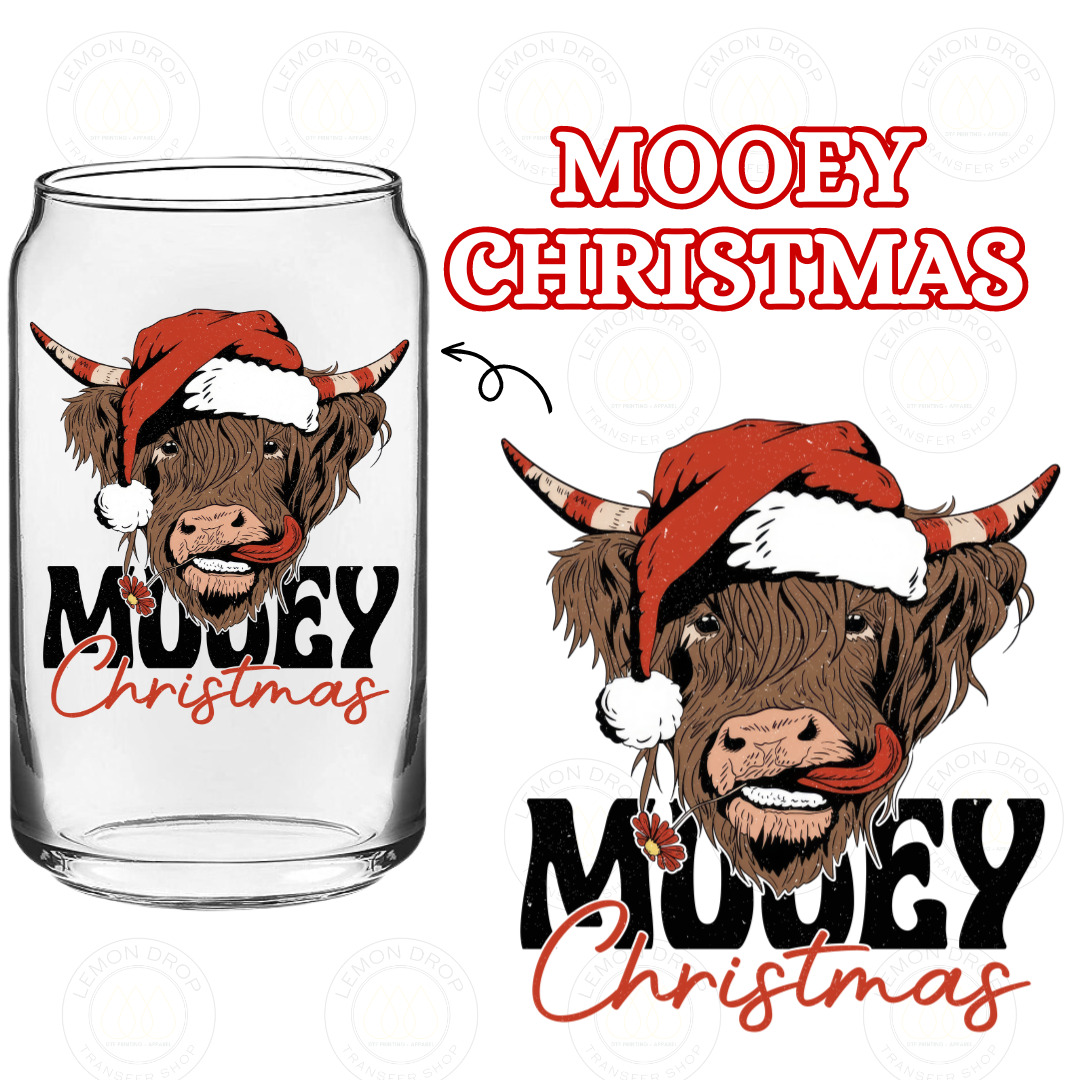 MOOEY CHRISTMAS DOUBLE-SIDED UV DTF STICKER