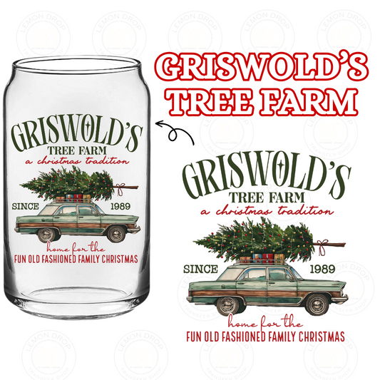 GRISWOLD’S TREE FARM DOUBLE - SIDED UV DTF STICKER