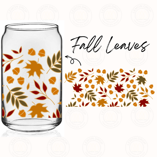Fall Leaves UV DTF 16OZ CUP WRAP