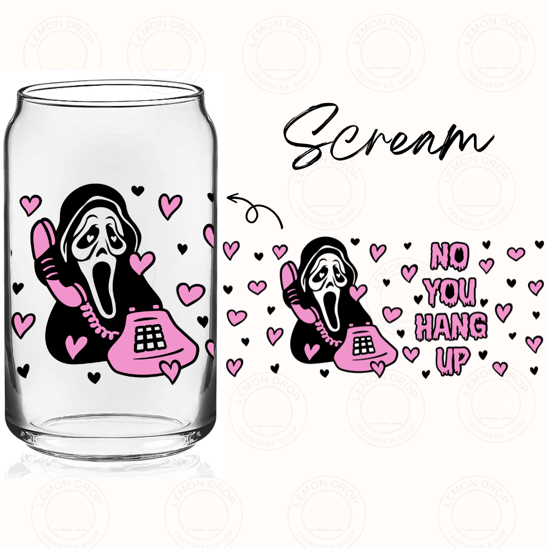 Scream UV DTF 16OZ CUP WRAP – Lemon Drop Transfer Shop