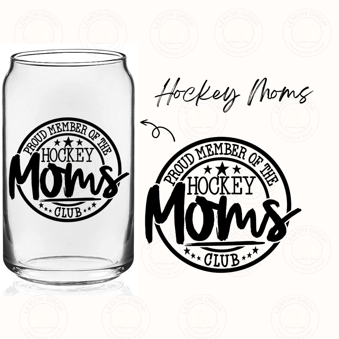 Hockey Moms UV DTF STICKER – Lemon Drop Transfer Shop