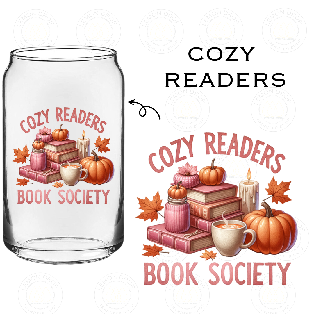 COZY READERS UV DTF STICKER