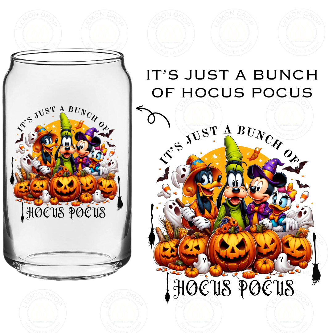 IT’S JUST A BUNCH OF HOCUS POCUS UV DTF STICKER