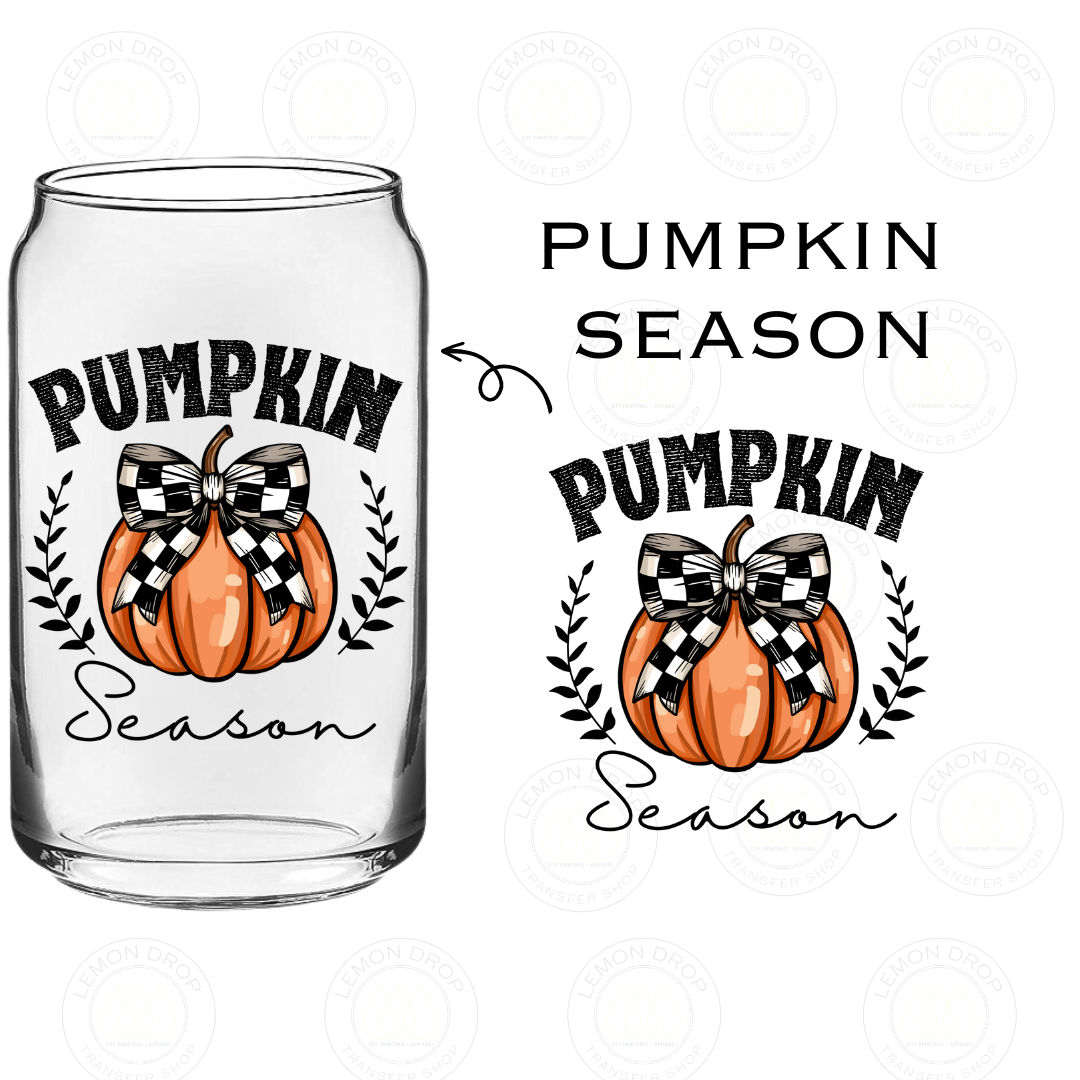 PUMPKIN SEASON DOUBLE SIDED UV DTF STICKER