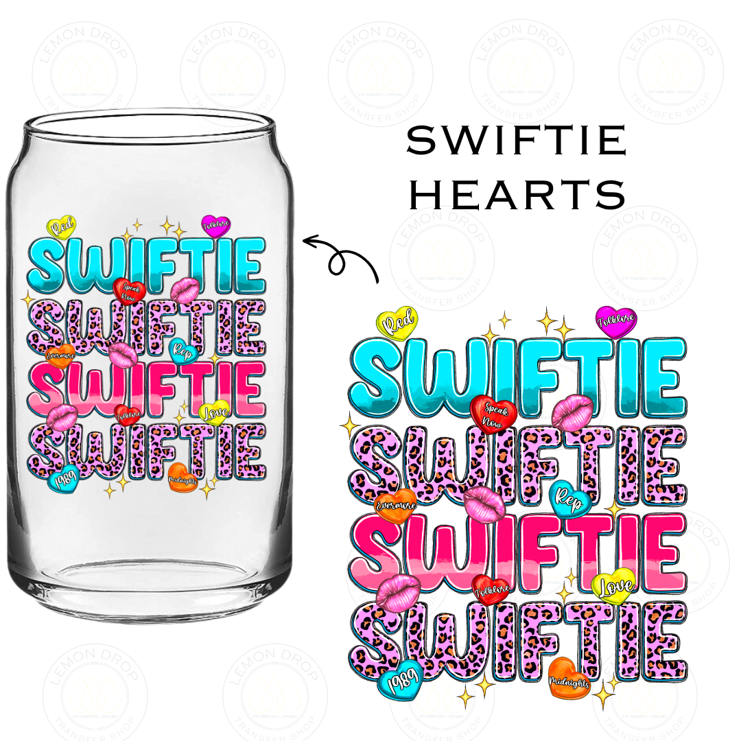 SWIFTIE HEARTS UV DTF STICKER