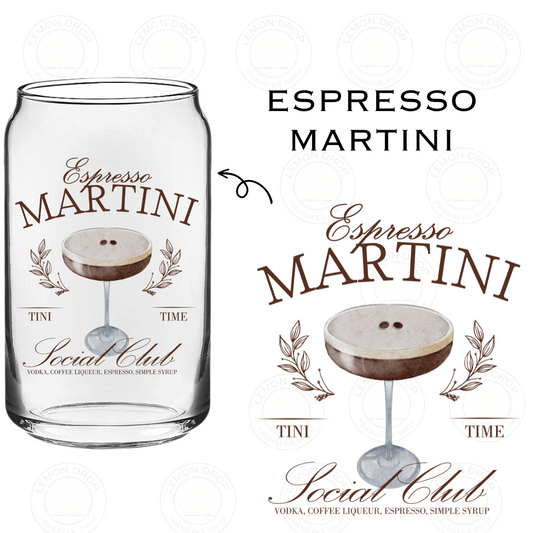 ESPRESSO MARTINI UV DTF STICKER