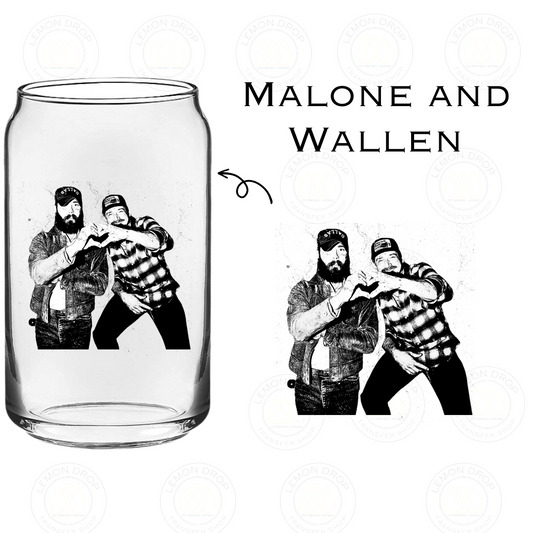 Malone and Wallen UV DTF STICKER