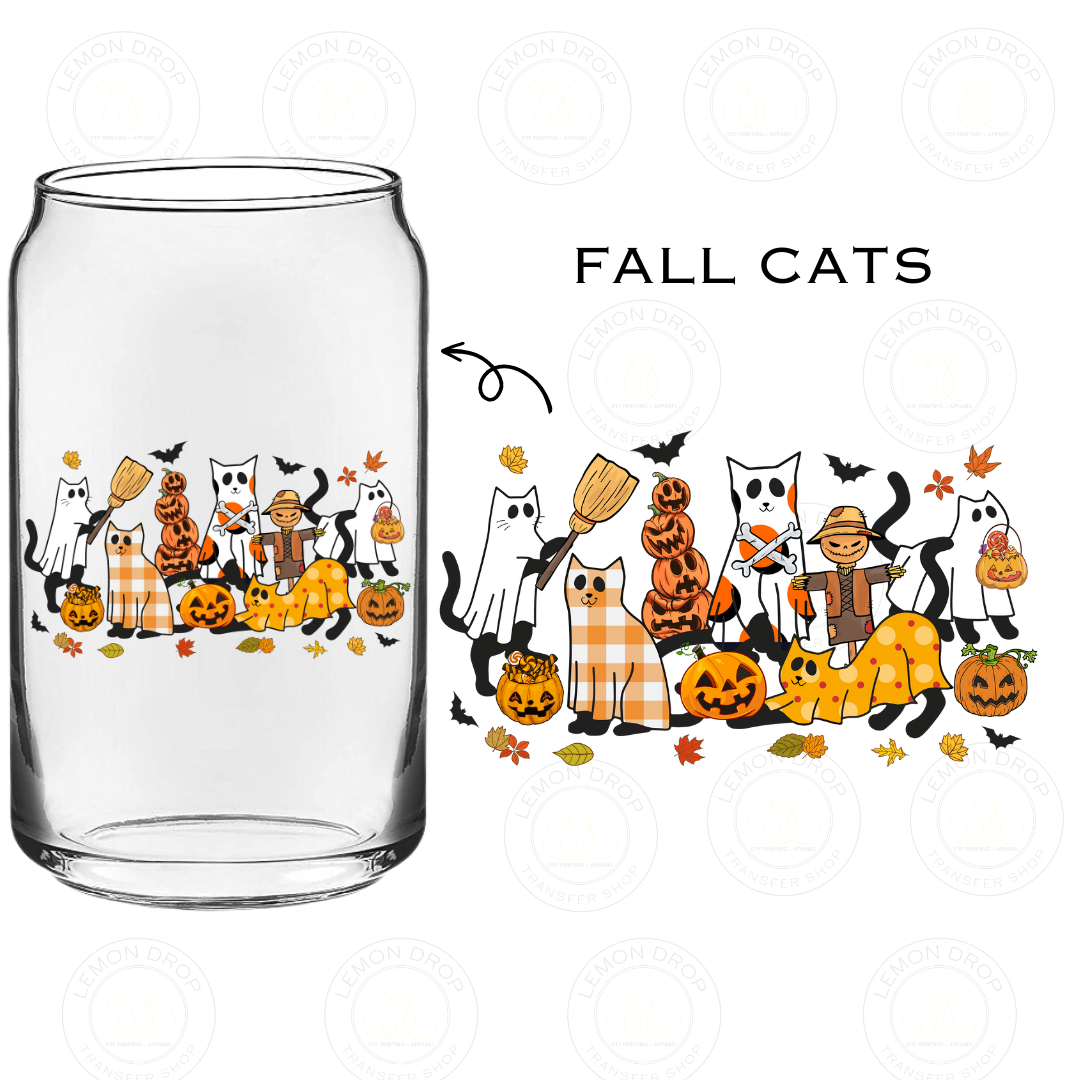 FALL CATS COWS UV DTF STICKER